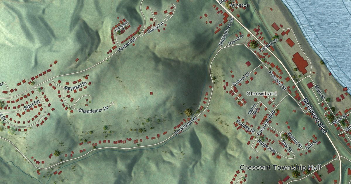 Map of Crescent, Pennsylvania in 2026