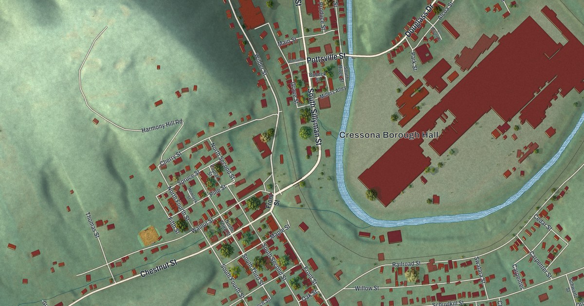 Map of Cressona, Pennsylvania in 2026