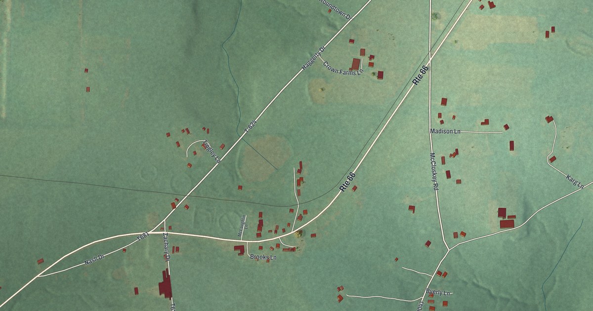 Map of Crown, Pennsylvania in 2026