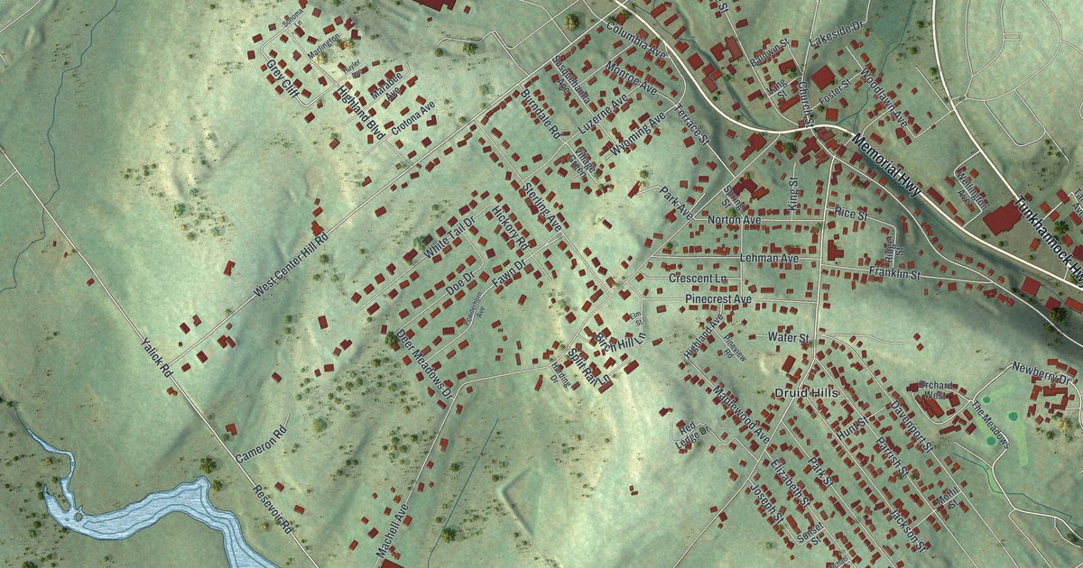 Map of Dallas Borough, Pennsylvania in 2026