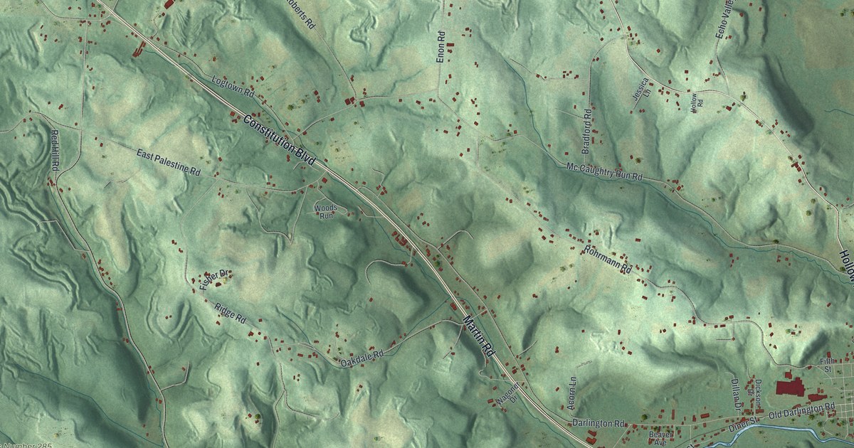 Map of Darlington Township, Pennsylvania in 2026