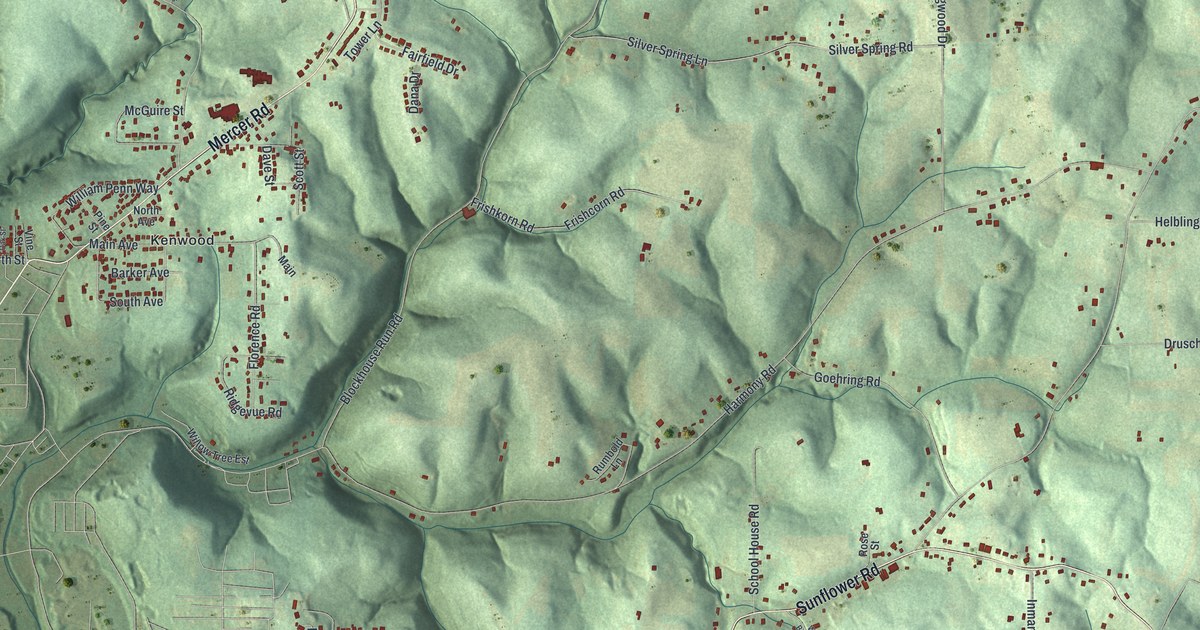 Map of Daugherty, Pennsylvania in 2026