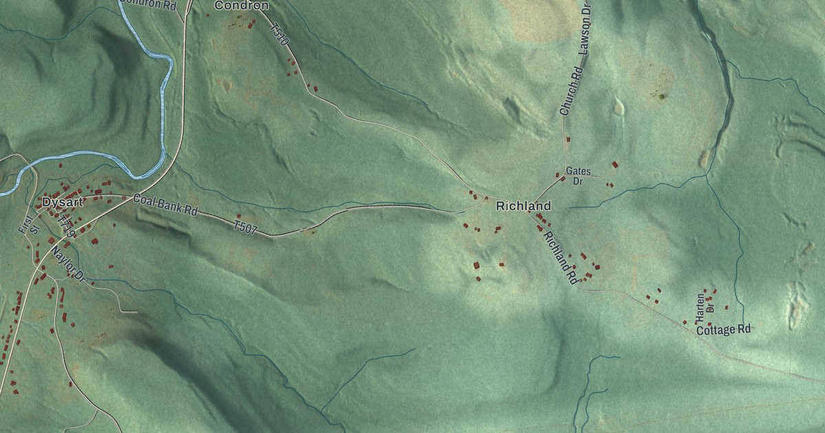 Map of Dean, Pennsylvania in 2026
