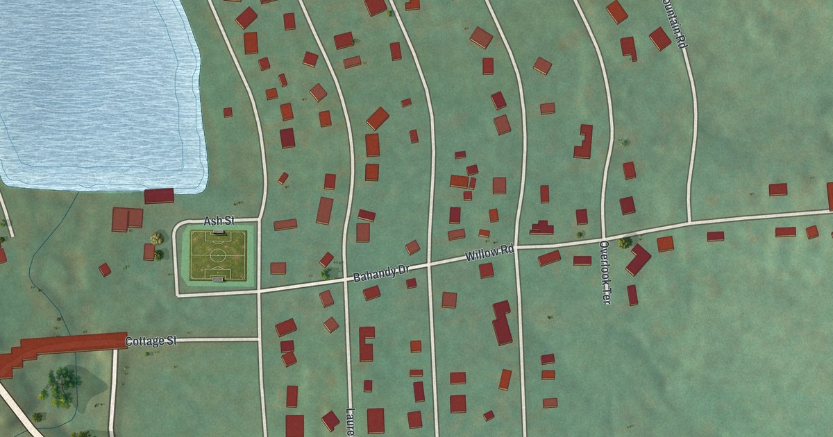 Map of Deer Lake, Pennsylvania in 2026