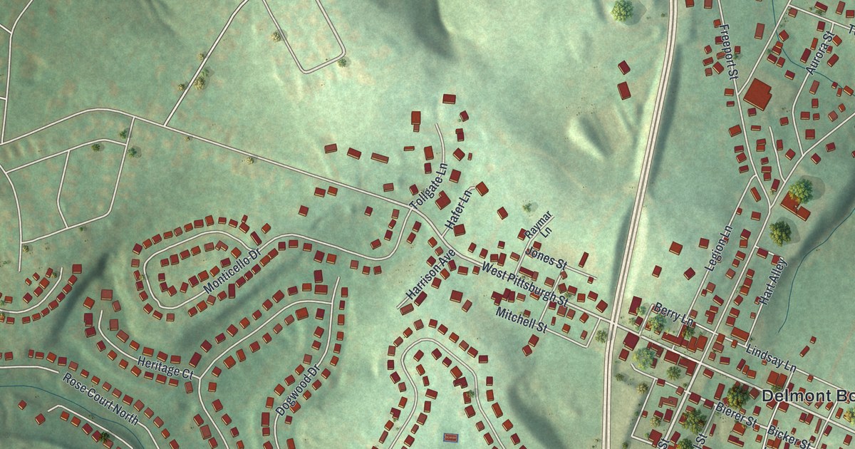 Map of Delmont, Pennsylvania in 2026