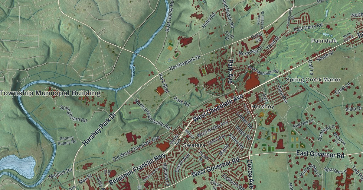 Map of Derry, Dauphin County, Pennsylvania in 2026