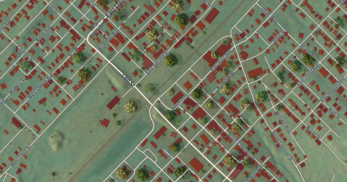 Map of Derry Borough, Westmoreland County, Pennsylvania in 2026