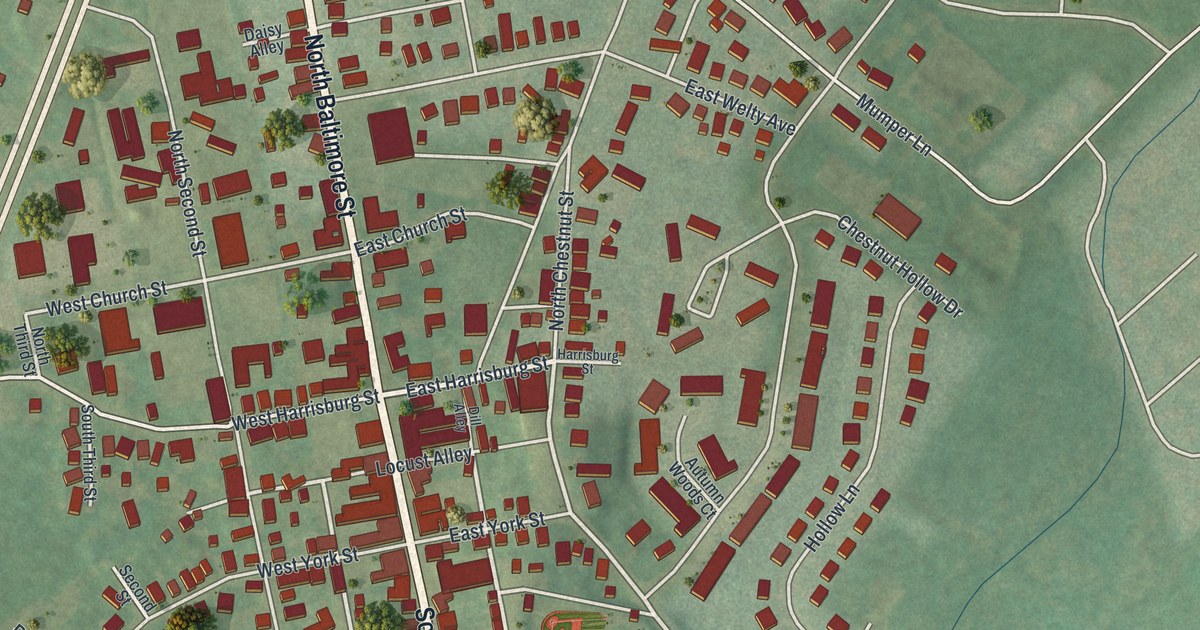 Map of Dillsburg, Pennsylvania in 2026