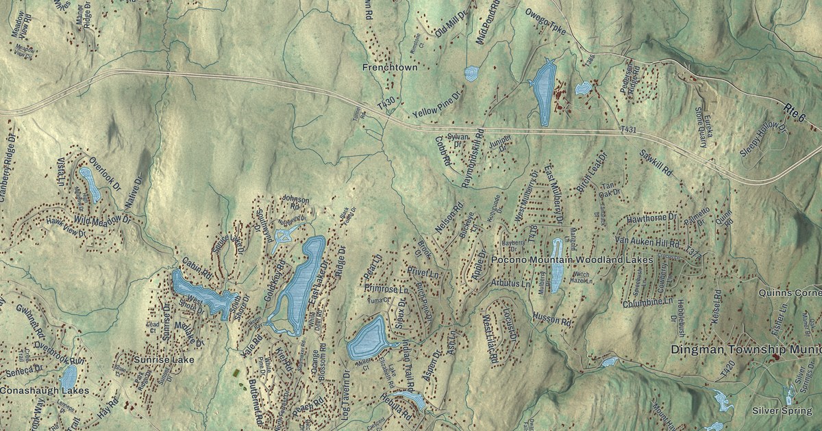 Map of Dingman, Pennsylvania in 2026