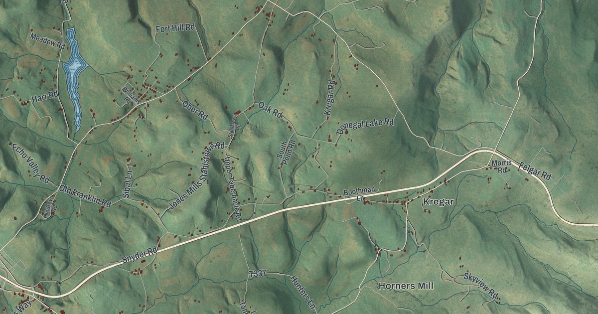 Map of Donegal Township, Westmoreland County, Pennsylvania in 2026