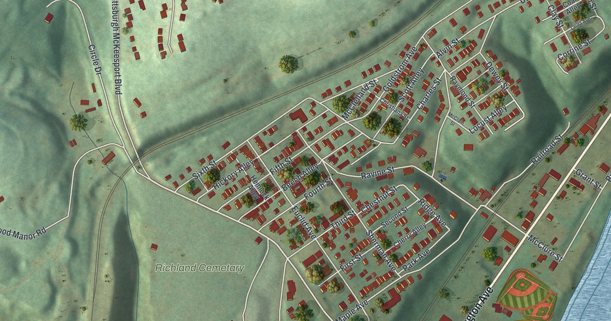 Map of Dravosburg, Pennsylvania in 2026