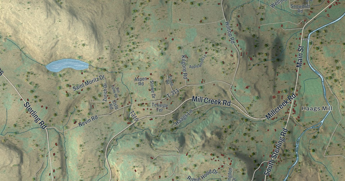 Map of Dreher, Pennsylvania in 2026