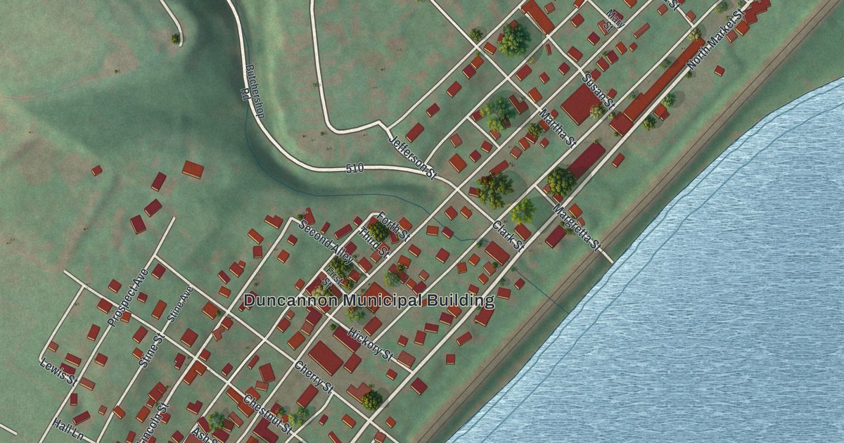 Map of Duncannon, Pennsylvania in 2026