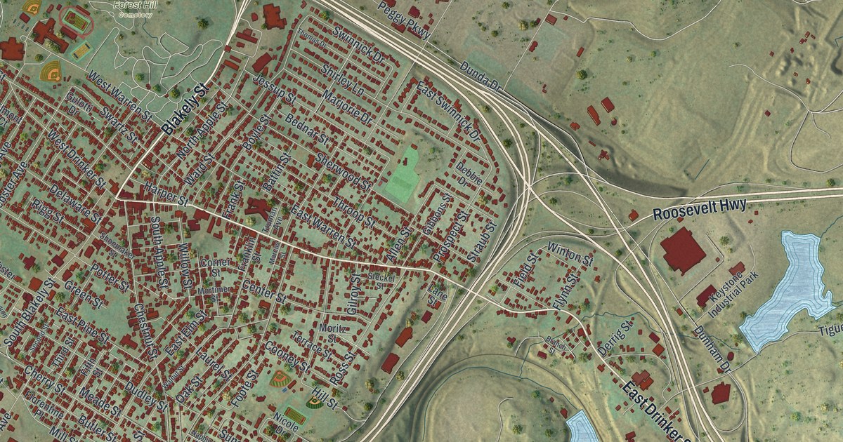 Map of Dunmore, Pennsylvania in 2026
