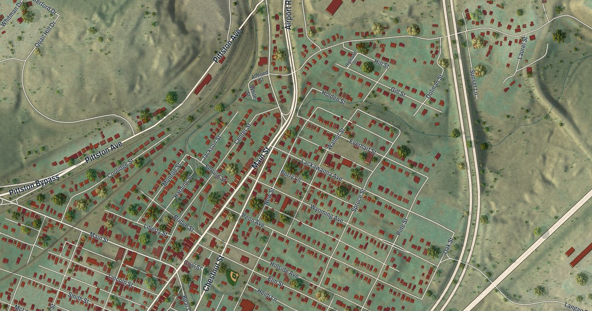 Map of Dupont, Pennsylvania in 2026