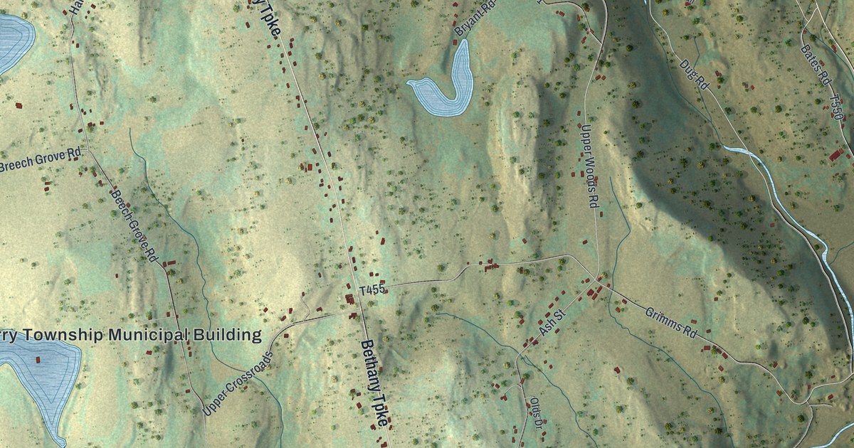 Map of Dyberry, Pennsylvania in 2026