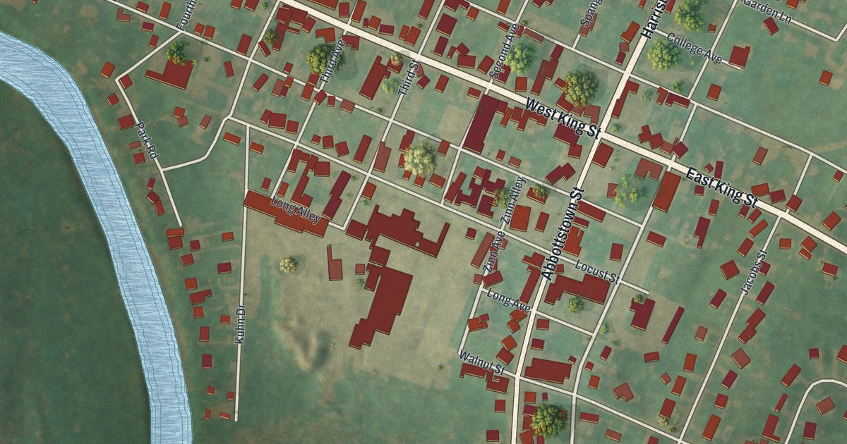 Map of East Berlin, Pennsylvania in 2026