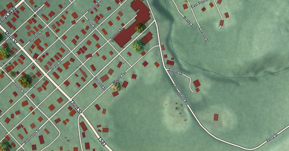 Map of East Brady, Pennsylvania in 2026
