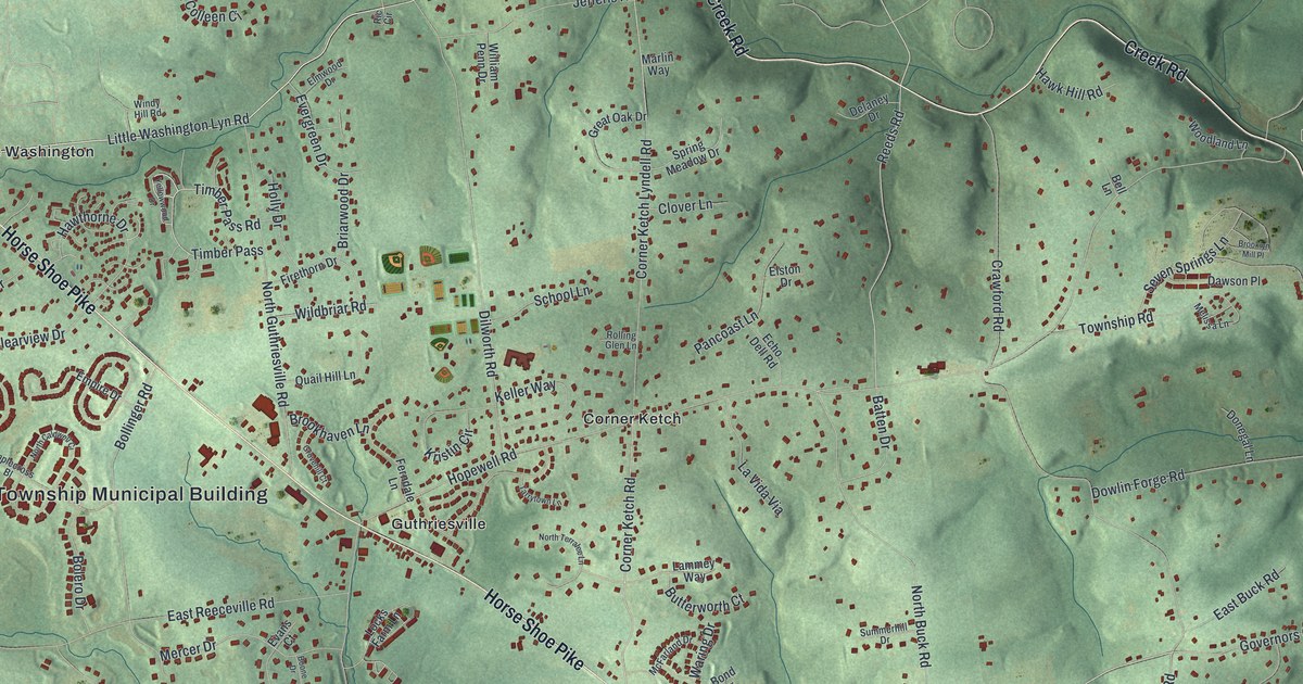 Map of East Brandywine, Pennsylvania in 2026