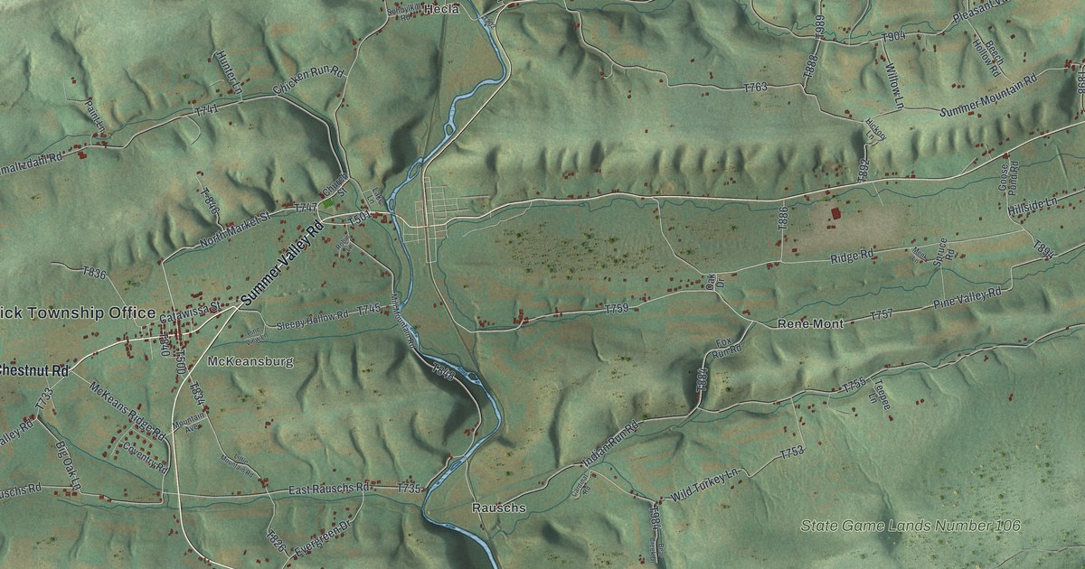 Map of East Brunswick, Pennsylvania in 2026