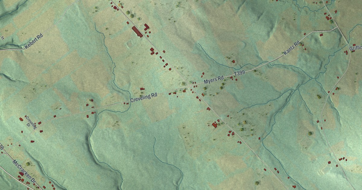 Map of East Fairfield, Pennsylvania in 2026