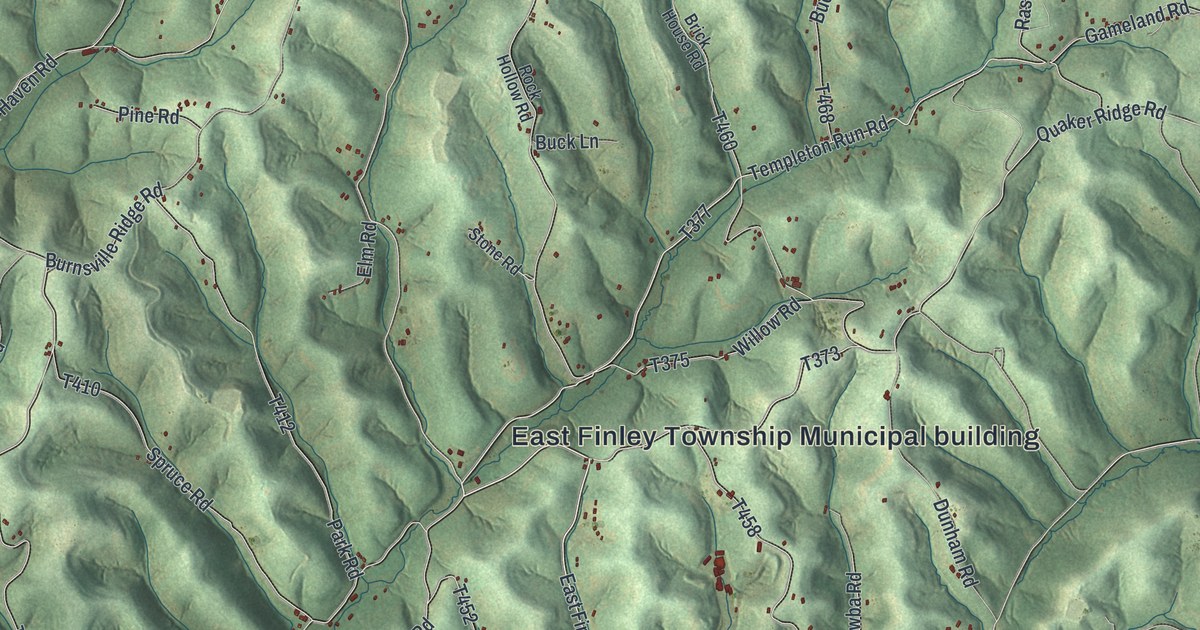 Map of East Finley, Pennsylvania in 2026