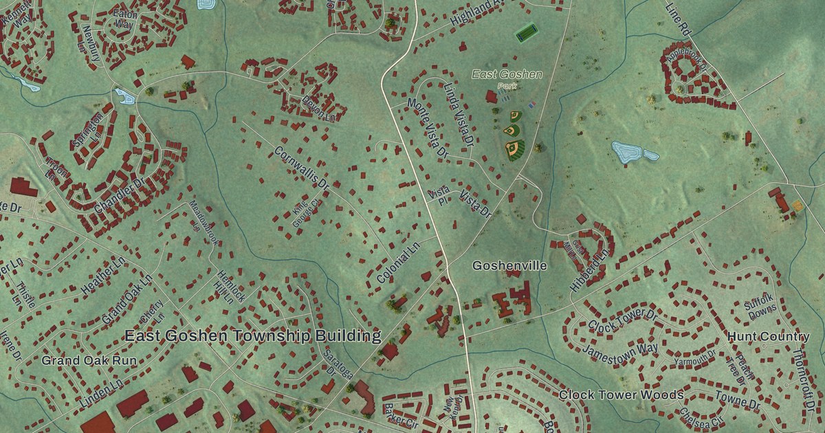 Map of East Goshen, Pennsylvania in 2026