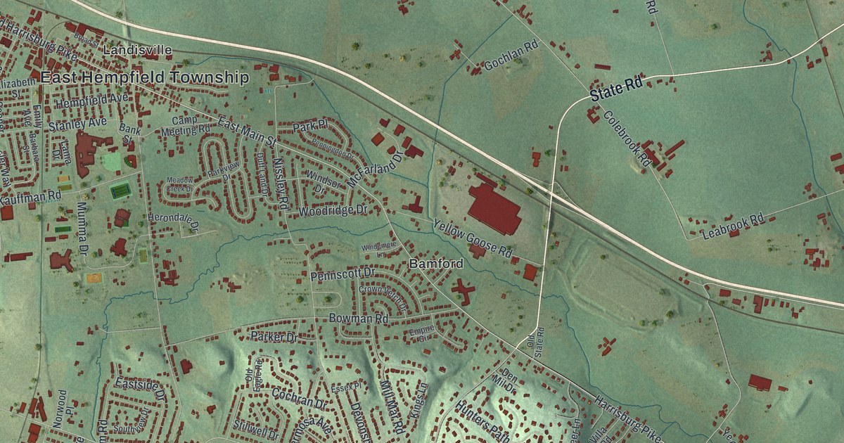 Map of East Hempfield, Pennsylvania in 2026