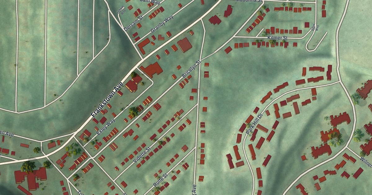 Map of East Hills, Pennsylvania in 2026