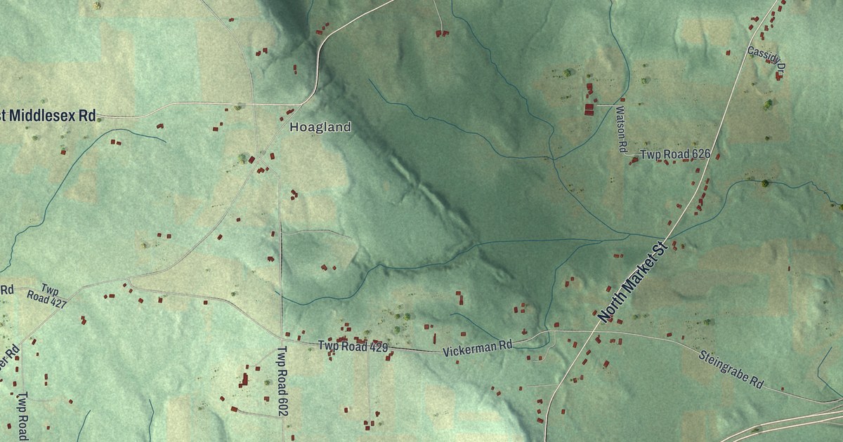 Map of East Lackawannock, Pennsylvania in 2026