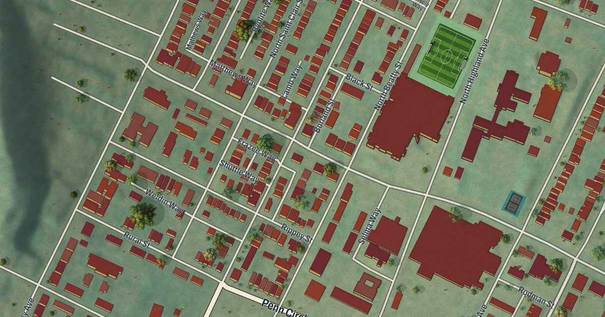 Map of East Liberty, Pennsylvania in 2026