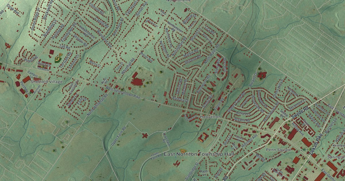 Map of East Norriton, Pennsylvania in 2026