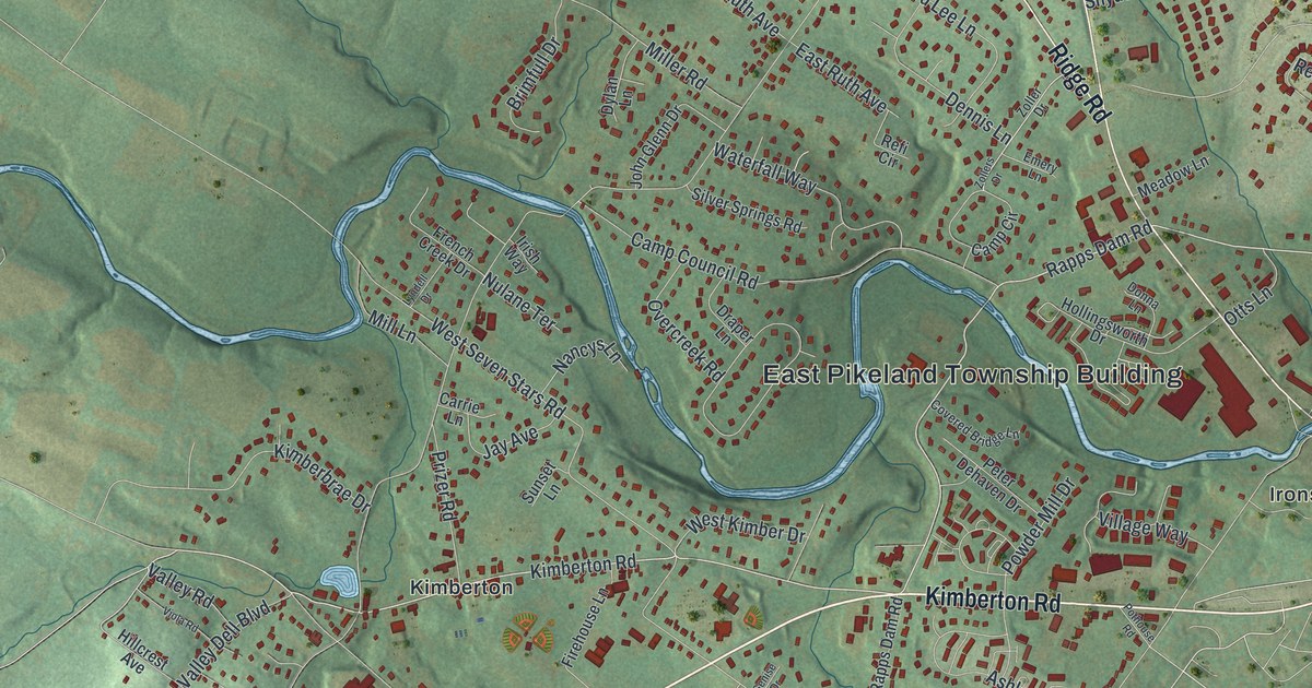 Map of East Pikeland, Pennsylvania in 2026