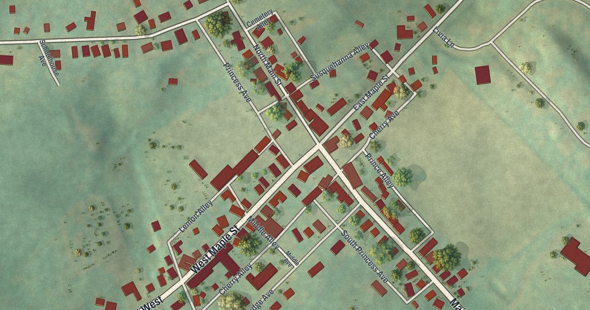 Map of East Prospect, Pennsylvania in 2026