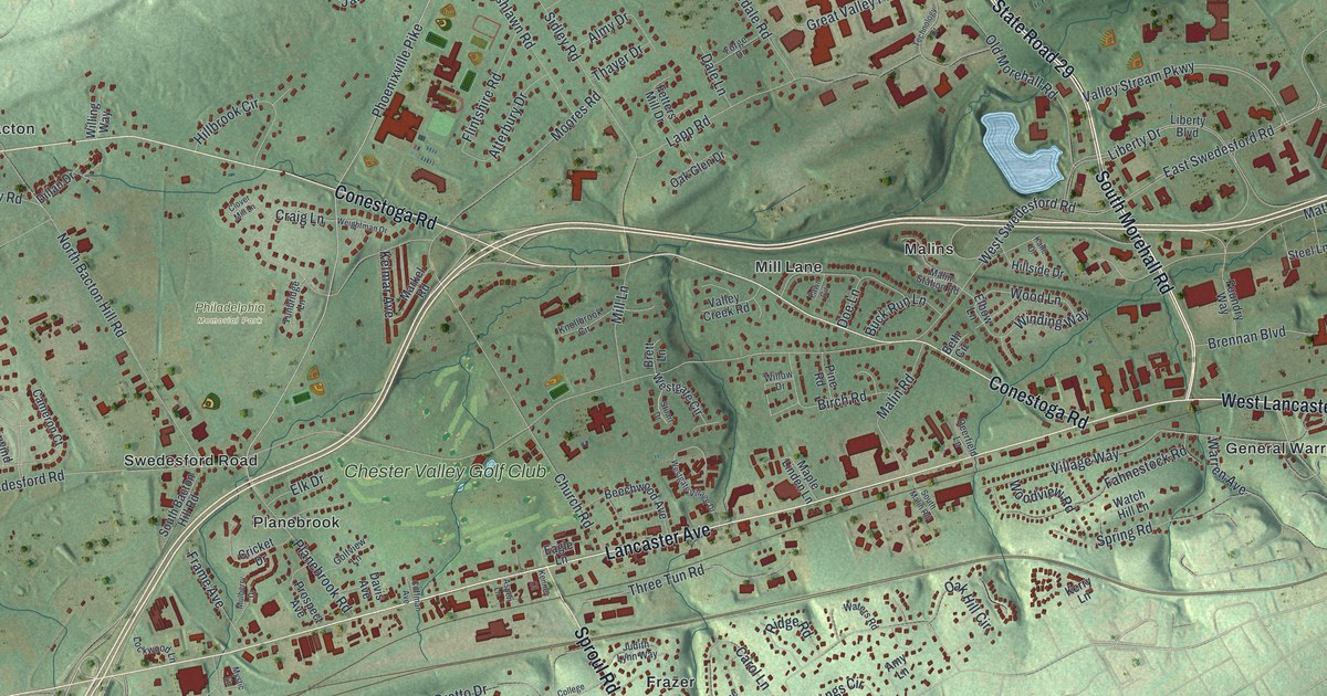 Map of East Whiteland, Pennsylvania in 2026