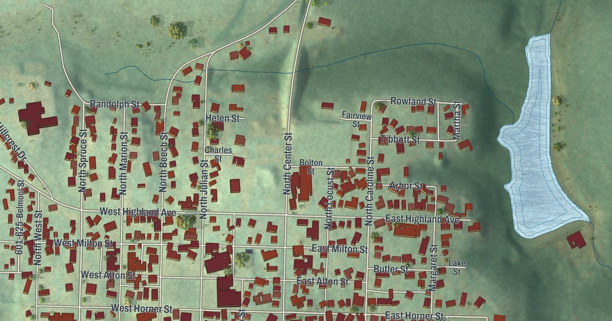 Map of Ebensburg, Pennsylvania in 2026