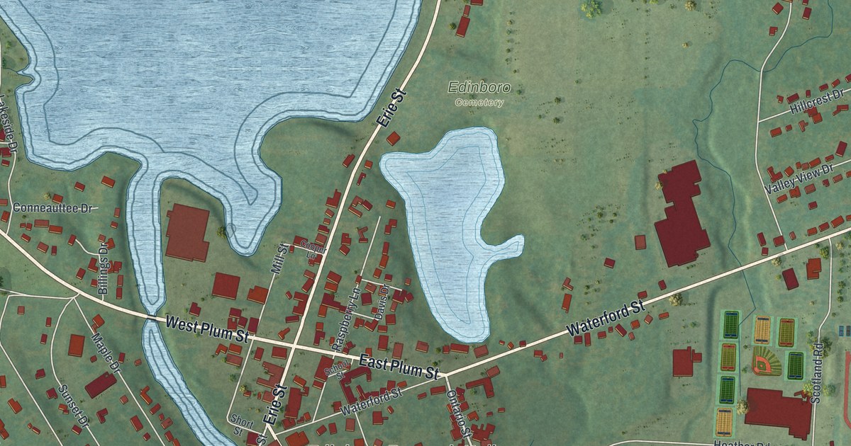 Map of Edinboro, Pennsylvania in 2026
