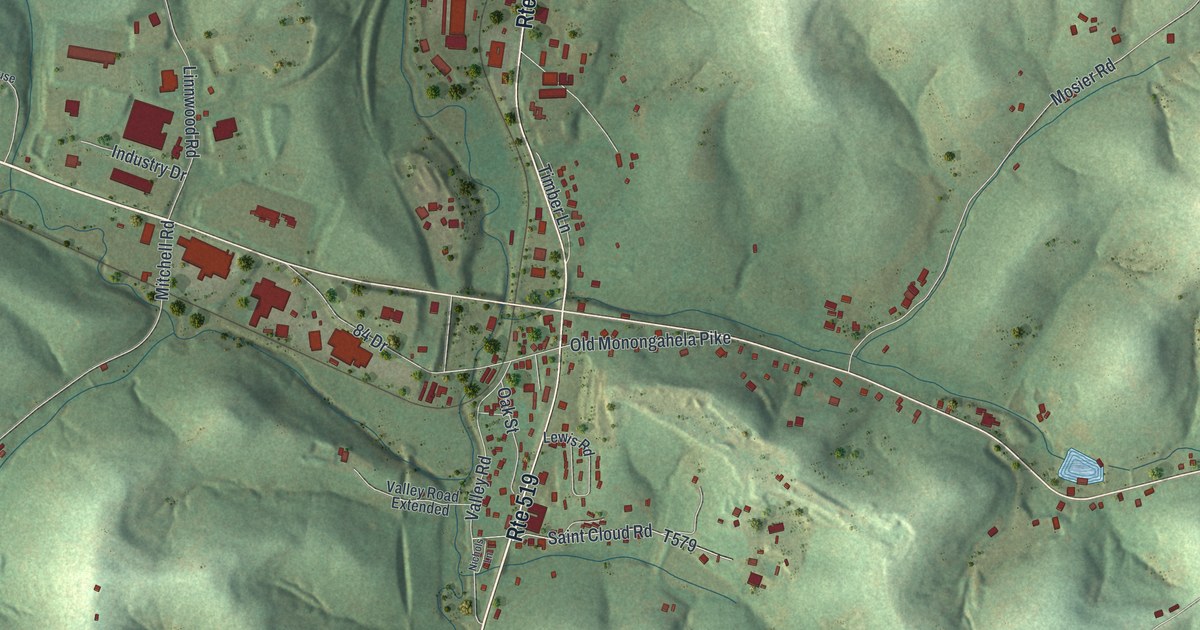 Map of Eighty Four, Pennsylvania in 2026