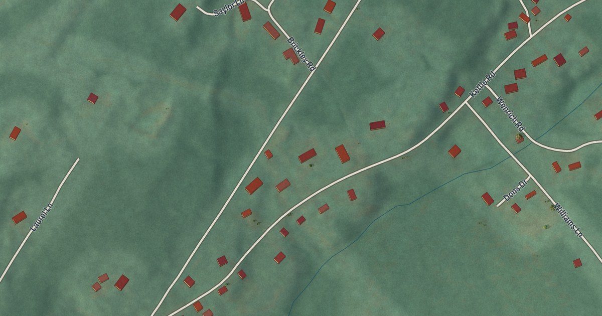 Map of Elberta, Pennsylvania in 2026