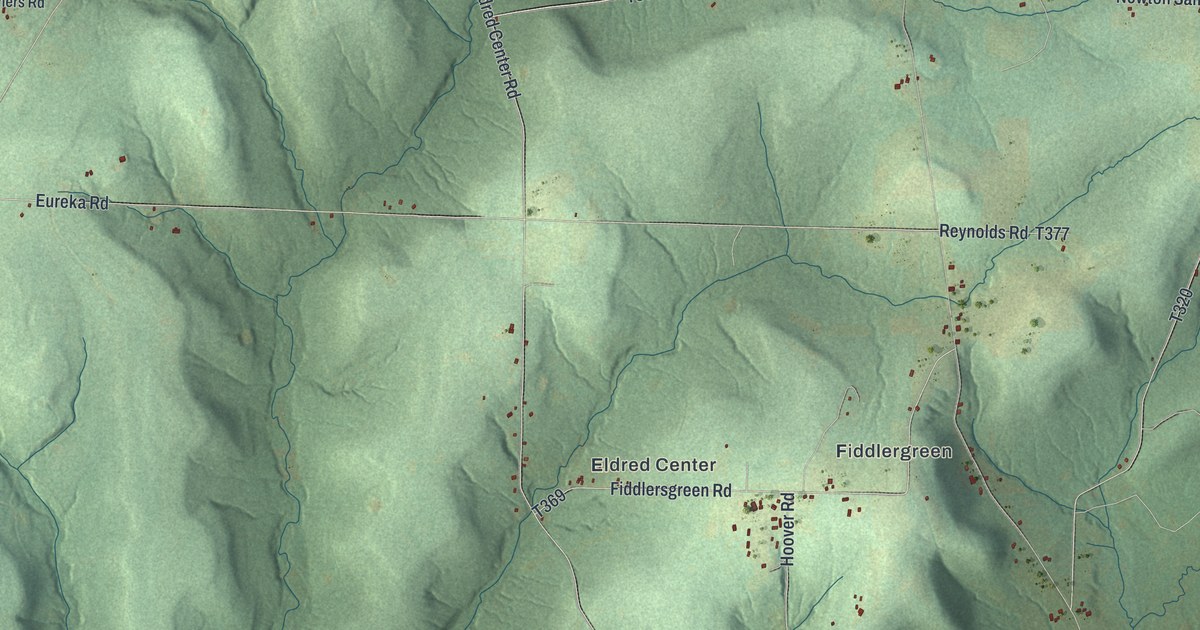 Map of Eldred, Warren County, Pennsylvania in 2026