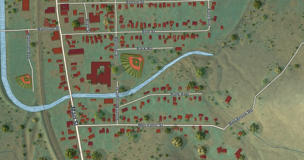 Map of Eldred Borough, McKean County, Pennsylvania in 2026