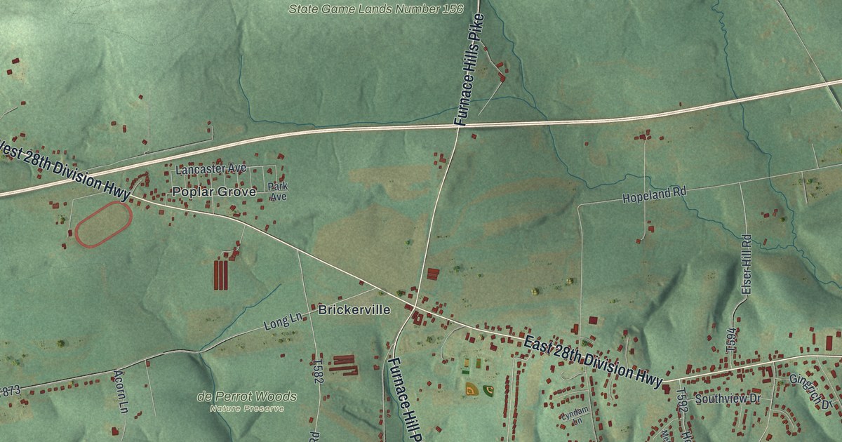 Map of Elizabeth, Lancaster County, Pennsylvania in 2026