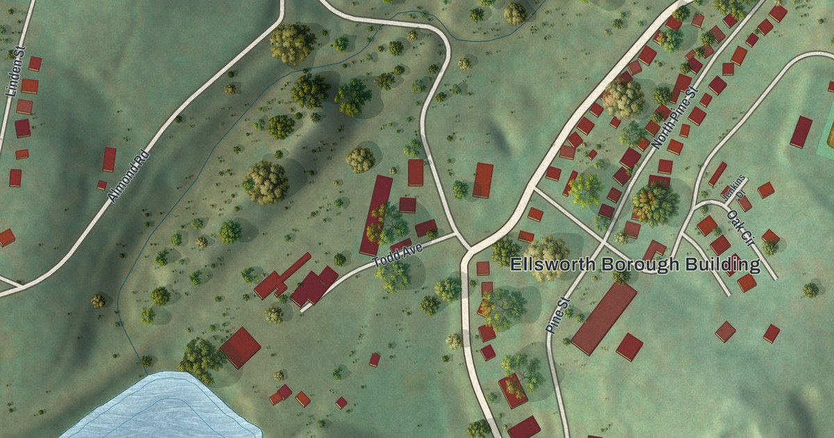 Map of Ellsworth, Pennsylvania in 2026