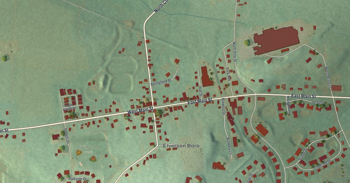 Map of Elverson, Pennsylvania in 2026