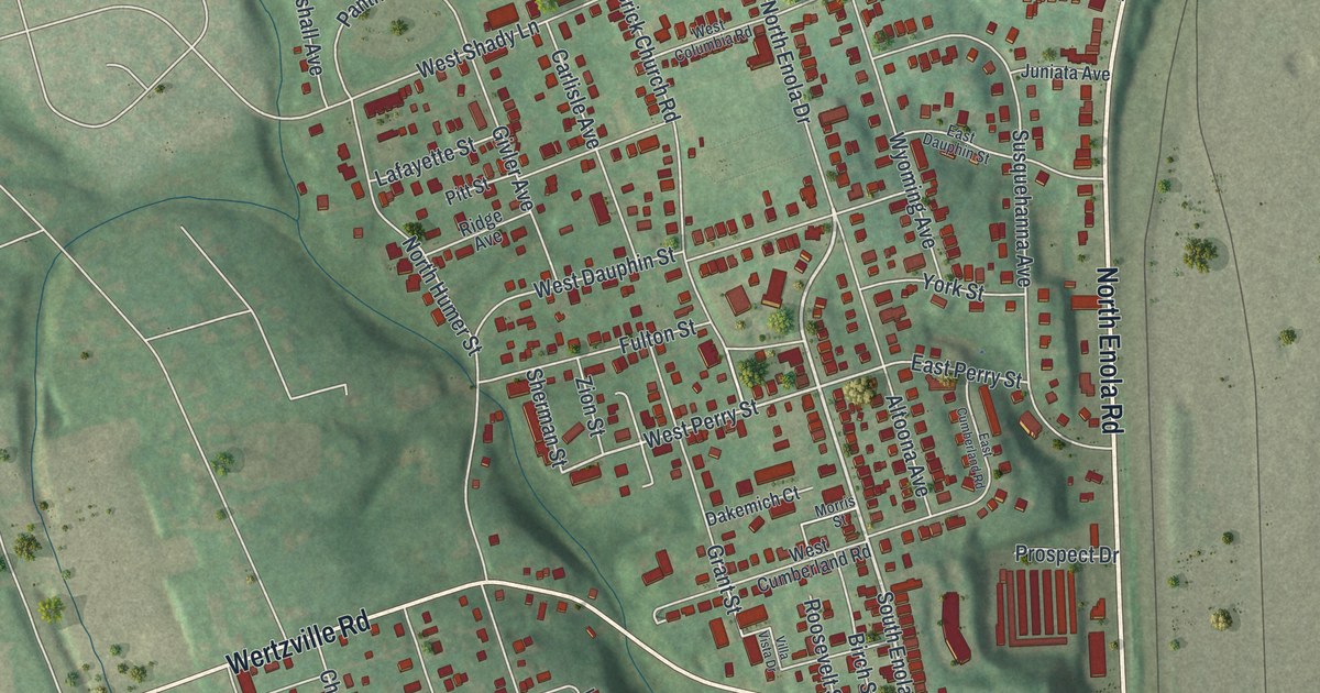 Map of Enola, Pennsylvania in 2026