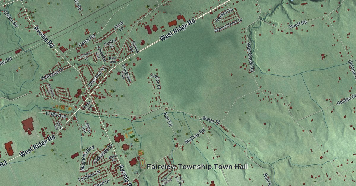 Map of Fairview, Erie County, Pennsylvania in 2026