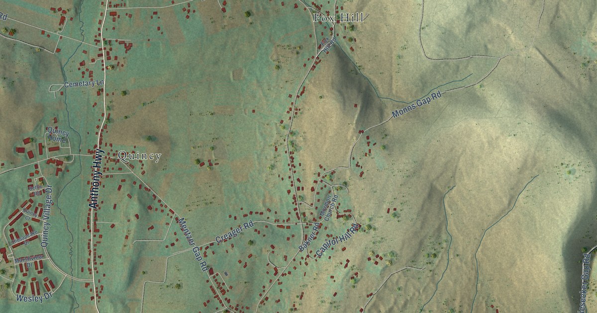 Detailed Map of Fairview, Franklin County, Pennsylvania