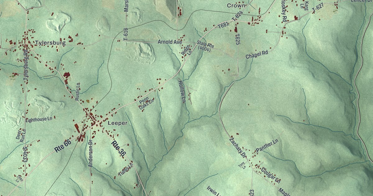 Map of Farmington, Clarion County, Pennsylvania in 2026