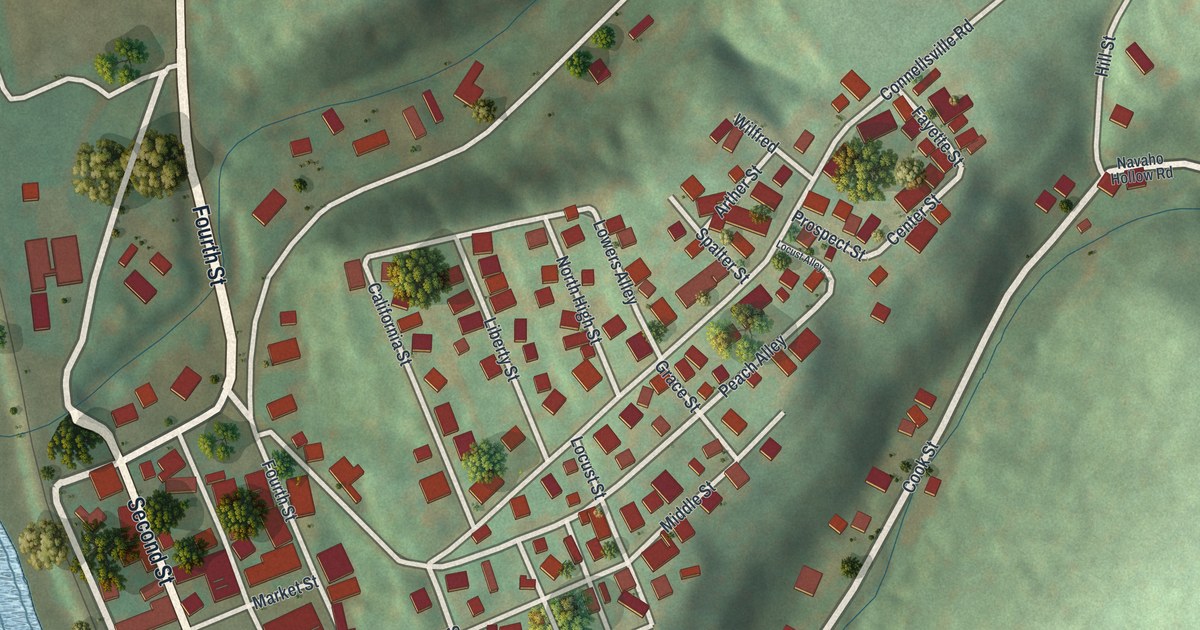 Map of Fayette City, Pennsylvania in 2026