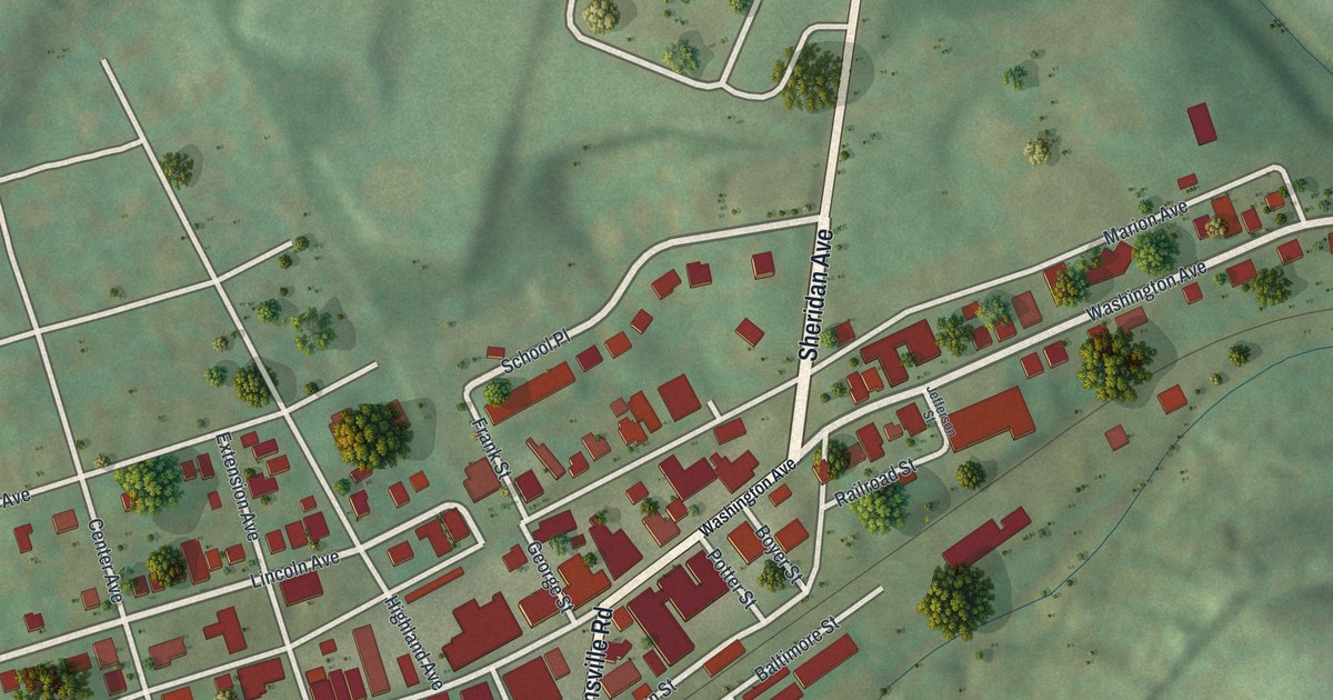 Map of Finleyville, Pennsylvania in 2026